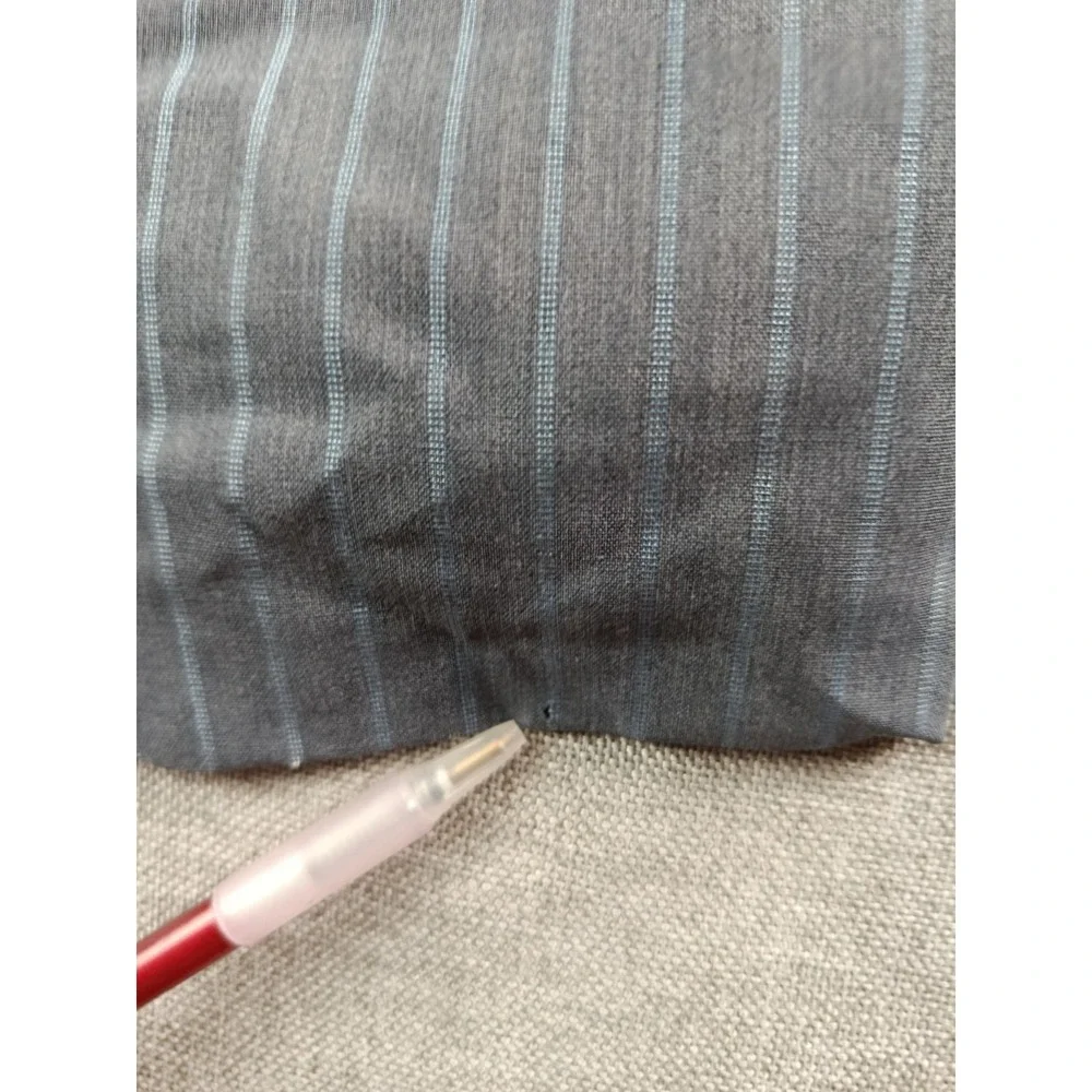 Oxxford Cloth Suit Mens 44 Gray Striped Wool Half Lined Lightweight Pants 36X29